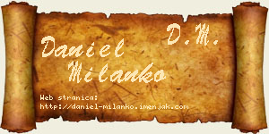 Daniel Milanko vizit kartica